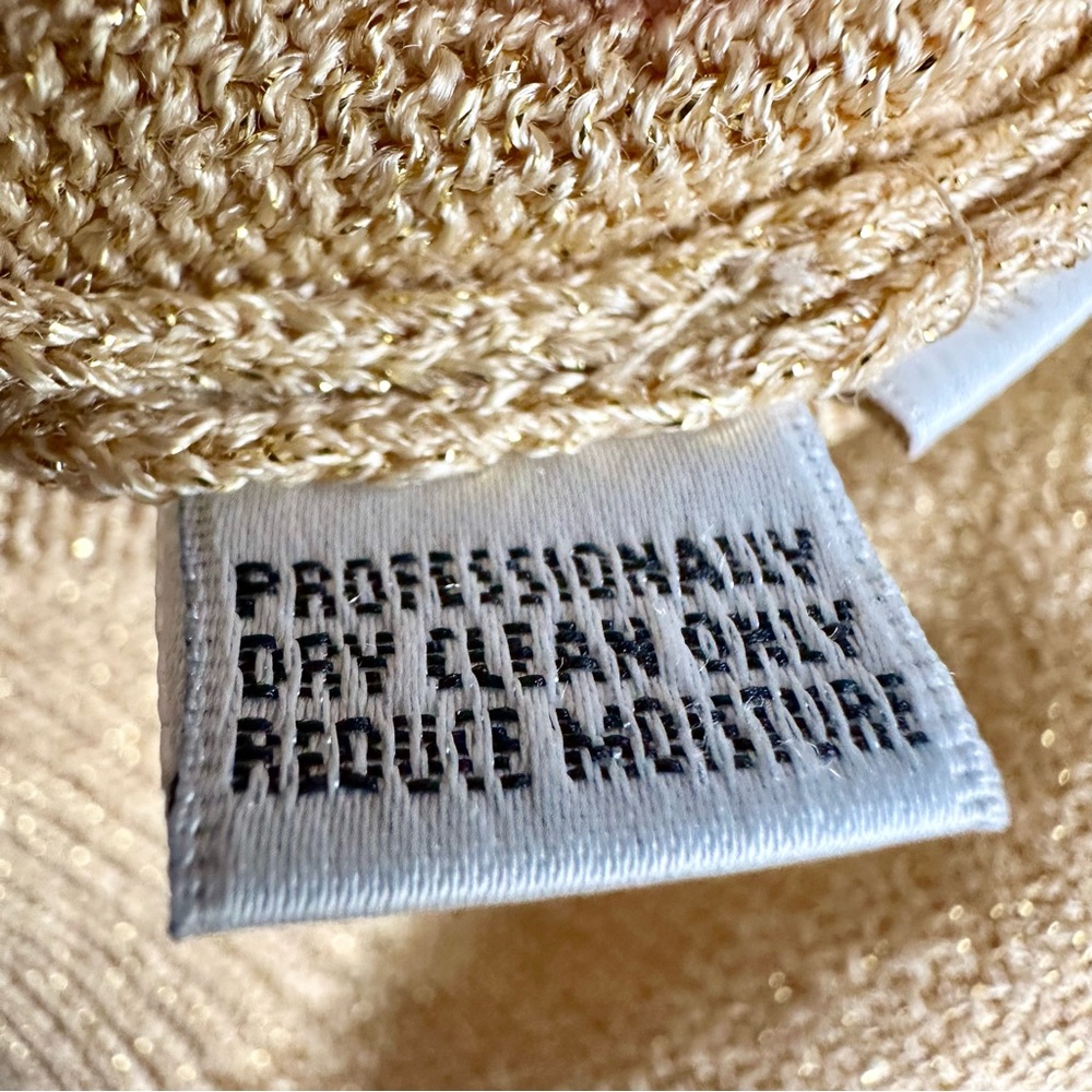 St. John Basic Gold Metallic Ribbed Fitted Sleeve… - image 6